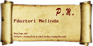 Pásztori Melinda névjegykártya