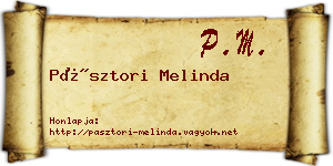 Pásztori Melinda névjegykártya